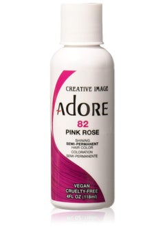 ADORE COSMETICS Adore Semipermanent Haircolor 082 Pink Rose 4 Ounce (118Ml) (6 Pack)  - Image 2