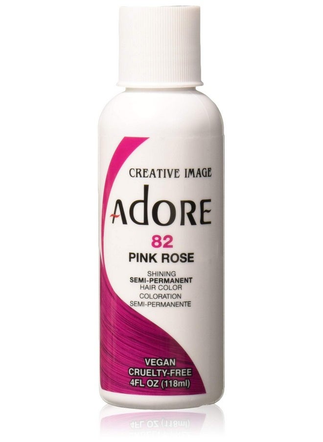 ADORE COSMETICS Adore Semipermanent Haircolor 082 Pink Rose 4 Ounce (118Ml) (6 Pack)  - Image 2