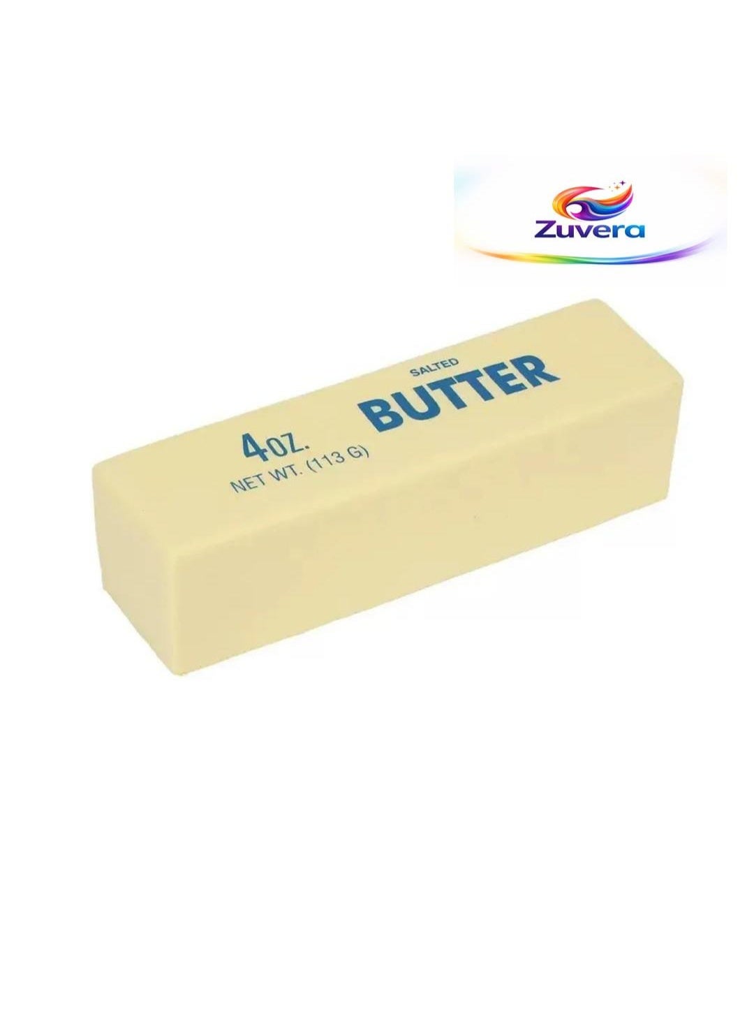 Zuvera Butter Squeeze Toy, Butter Stick Toys Slow Growth Relax PU Material for Office School Anxiety Relief and Decompression (Light Yellow)