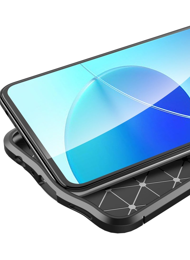 أوتو فوكس جراب حمايه سيليكون تصميم2 مقاوم للصدمات حمايه للكاميرا متوافق مع Oppo Reno 6 5G (اسود) - Image 3