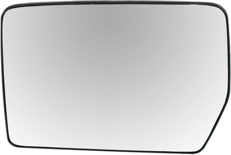 TRQ Driver Side Mirror Glass Heated Compatible with 2004-2010 Ford F150 2006-2008 Lincoln Mark LT Without Tow Package FO1324109 - Image 1