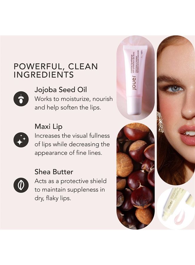 Jouer Essential Lip Enhancer - Plumping Lip Gloss - Enhancing Lip Conditioner - Moisturize, Plump, & Nourishing Lip Care - Jojoba Seed Oil and Maxi Lip Formula for Moisturizing and Fullness, Vanilla - Image 2