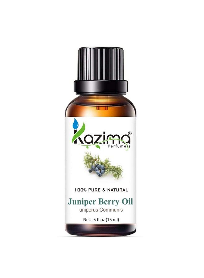 KAZIMA زيت توت العرعر العطري 100% نقي وطبيعي وغير مخفف للعناية بالبشرة والشعر 15 مل - Image 4
