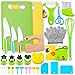 Labeol 32 PCS Montessori Kitchen Tools Toys for Toddlers Kids Cooking Sets Real Kids Safe Kitchen Knife Set for Real Cooking Educational Gift for Boys Girls - Image 2
