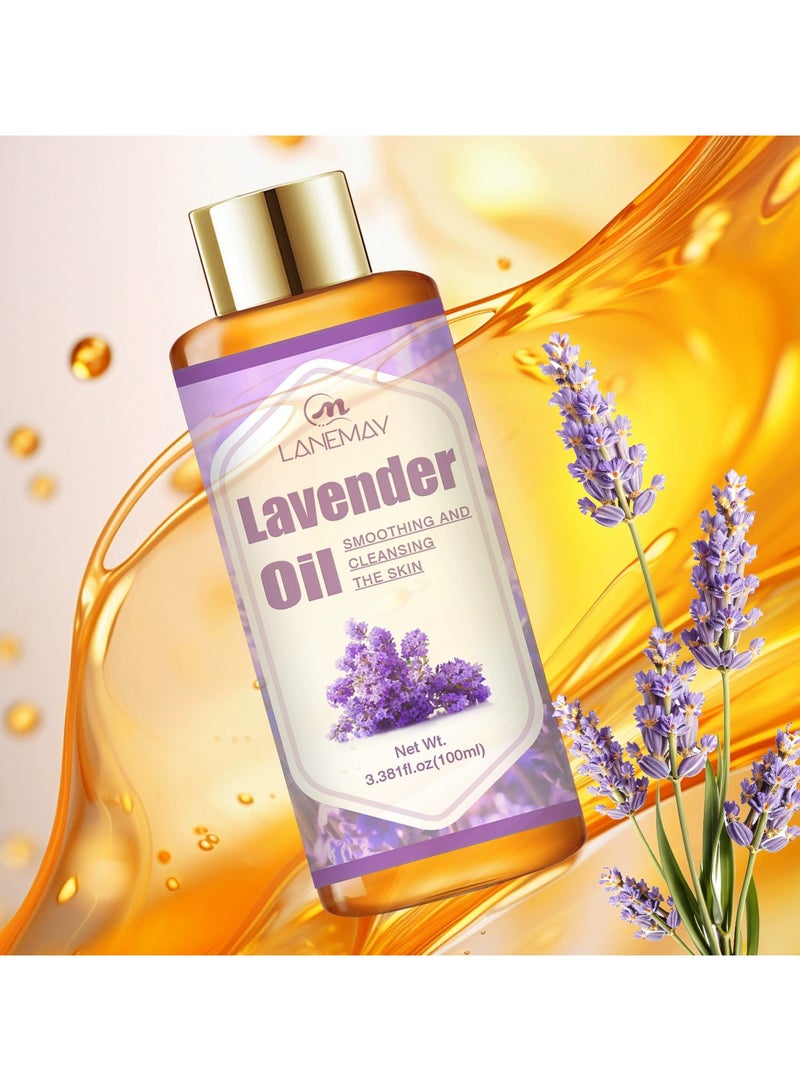 LANEMAY Lavender Essential Oil SPA Body Massage Relaxation Hair Care Shine Moisturizing Skin Brightening - Image 2