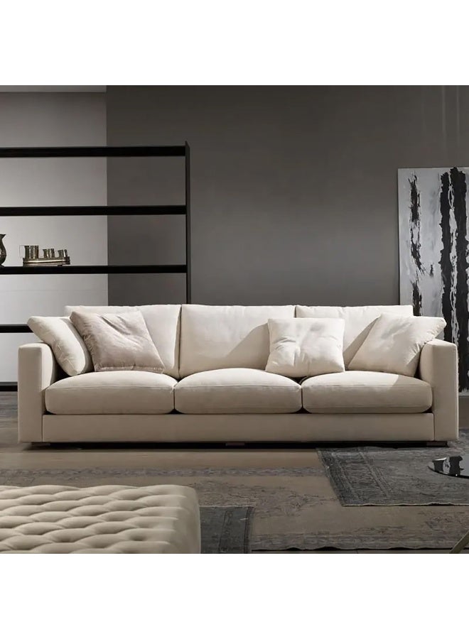 Poppins Home Poppins HOME Modern Couch Simple Sofa Minimalist Special Down White Sofa Designs Sofa Set Furniture Living Room - Image 4