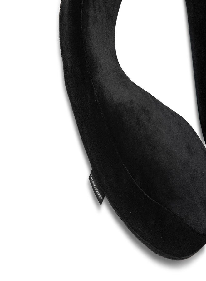 Brookstone x Christian McCaffrey Neck Travel Pillow - Lightweight U-Shaped Stuffable Memory Foam Travel Neck Pillow for Car, Airplane Travels and Sleep, Black - Image 3