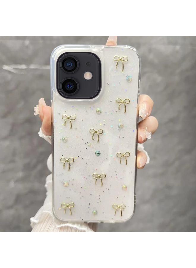 The Bros Phone Case For iPhone 12 Small Fresh Bow TPU Phone Phone Case - Image 1