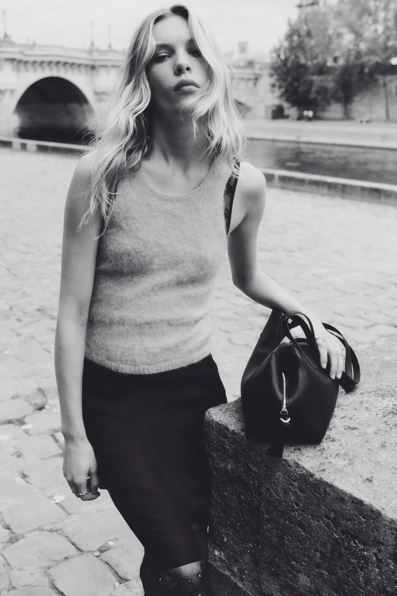 H&M Mohair-blend vest top