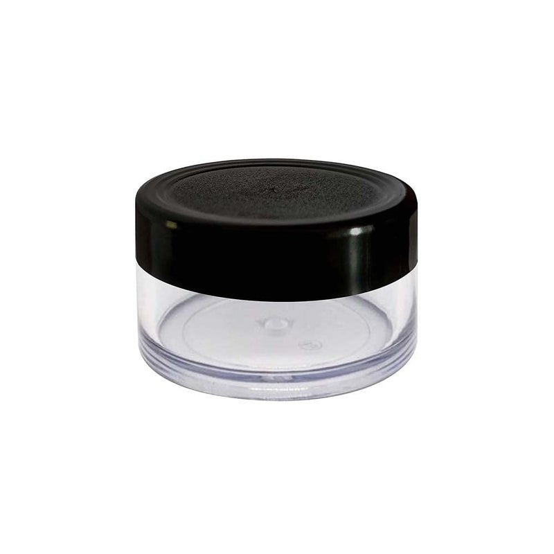 M.C. PIPWALA MC PIPWALA 8gm Acrylic Small and Compact Empty jarMultipurposePortableLeakproof Container with Black Cap and White Inner lid to Store Lip BalmsCreamScrubsButtersPack of 3  - Image 2