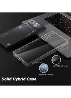 FARROBIZZ Case for ZTE Nubia Red Magic 9 Pro/Red Magic 9 Pro+/Red Magic 9S Pro, Hard PC Back and Soft TPU Bumper Shockproof Scratch-Resistant for Red Magic 9 Pro (Transparent)  - Image 4
