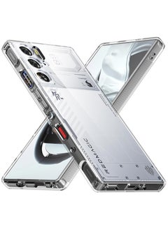 FARROBIZZ Case for ZTE Nubia Red Magic 9 Pro/Red Magic 9 Pro+/Red Magic 9S Pro, Hard PC Back and Soft TPU Bumper Shockproof Scratch-Resistant for Red Magic 9 Pro (Transparent)  - Image 1
