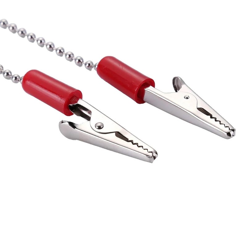 Reusable Red Dental Bib Clips 50pcs Flexible Oral Scarf Clips for Clinic - Image 3