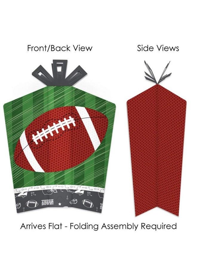Big Dot of Happiness End Zone Football Table Decorations Baby Shower Or Birthday Party Fold And Flare Centerpieces 10 Count  - Image 3