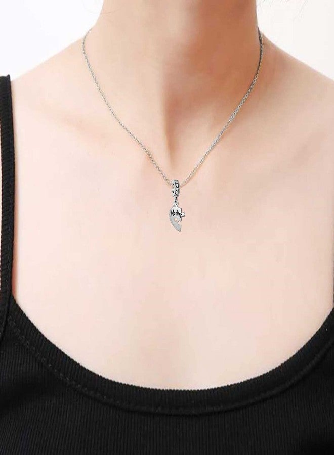 كون بيد مجموعة خرز كونبيد على شكل قلب حب للأم والابن، مناسبة للأساور والقلائد - Image 5