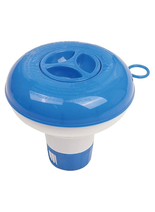 ACE High-Quality and Durable Floating Chlorine Dispenser Blue and White 5 Inch 8998257  - Image 1