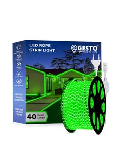 Gesto 40 Meter Rope Led Strip Lights – Outdoor Lights Waterproof for Balcony Decoration,Home Decor & Interior Decoration | Decorative Lights for Diwali Decoration,Cove Light for Ceiling (Green)