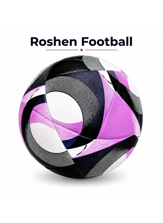 Roshen Football – Premium Quality Soccer Ball for Training, Outdoor Matches, Kids & Adults Sports Play - Image 2