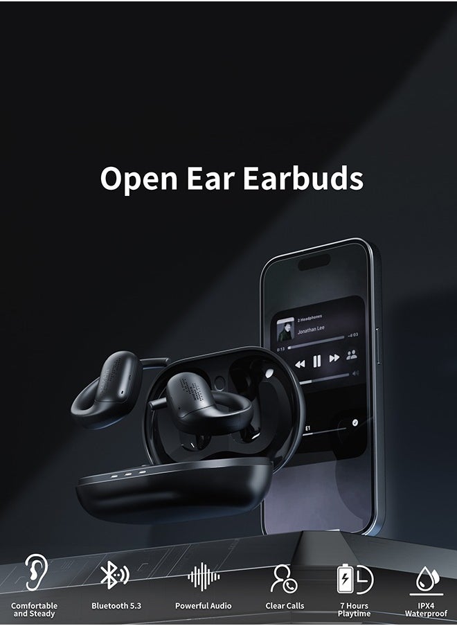 BLACK SHARK - Black Shark T21 Wireless Earbuds, XiaoMi TWS Bluetooth 5.3 Headphones, Dual Microphone ENC Noise Reduction, 7 Hours Battery Life, Dual Mode Music Playback, IPX4, Black - Image 1