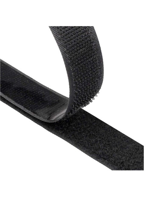 Hook and Loop Tape, Self Adhesive Sticky Heavy Duty Tape Reusable Double Sided Roll Strength Velcro Heavy-Duty Stick On Tape-Black(8M)