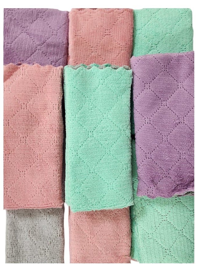 Marrkhor Pack of 10 Multi-Functional Reusable Cleaning Cloth, Microfiber Cloth For Kitchen 30x40cm - Image 1
