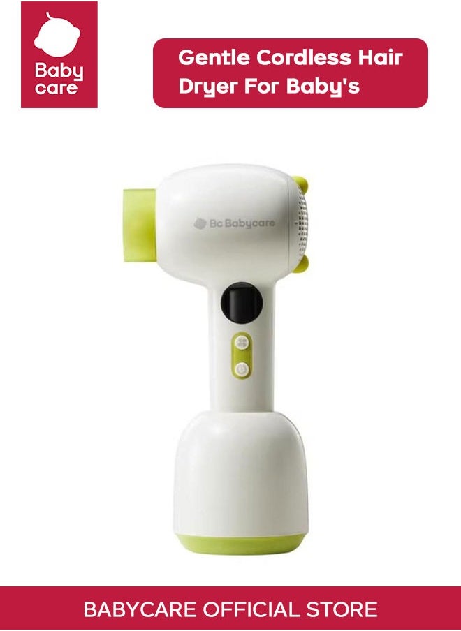 Babycare Babycare - Gentle Cordless Baby Hair Dryer - White/Yellow  - Image 1
