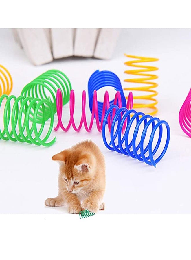 HOOTO 14pcs Colorful Crinkle Balls Cat Toys and Cat Spiral Spring Interactive Toys Kitten Balls with Rustle Sound for Cats Kittens Playing Assorted Color - Image 5