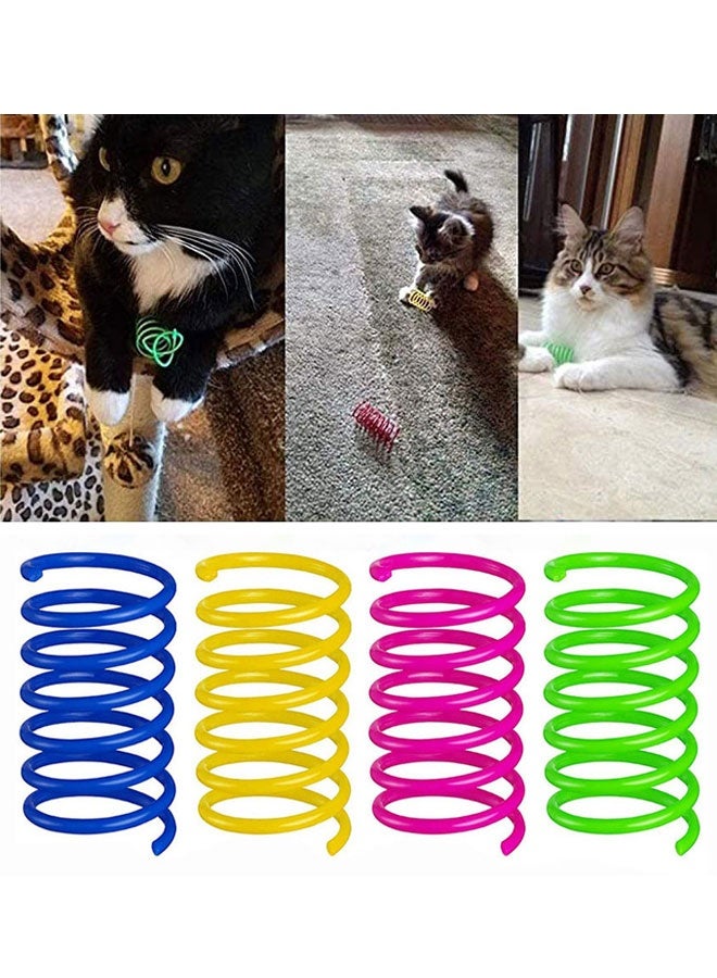 HOOTO 14pcs Colorful Crinkle Balls Cat Toys and Cat Spiral Spring Interactive Toys Kitten Balls with Rustle Sound for Cats Kittens Playing Assorted Color - Image 4