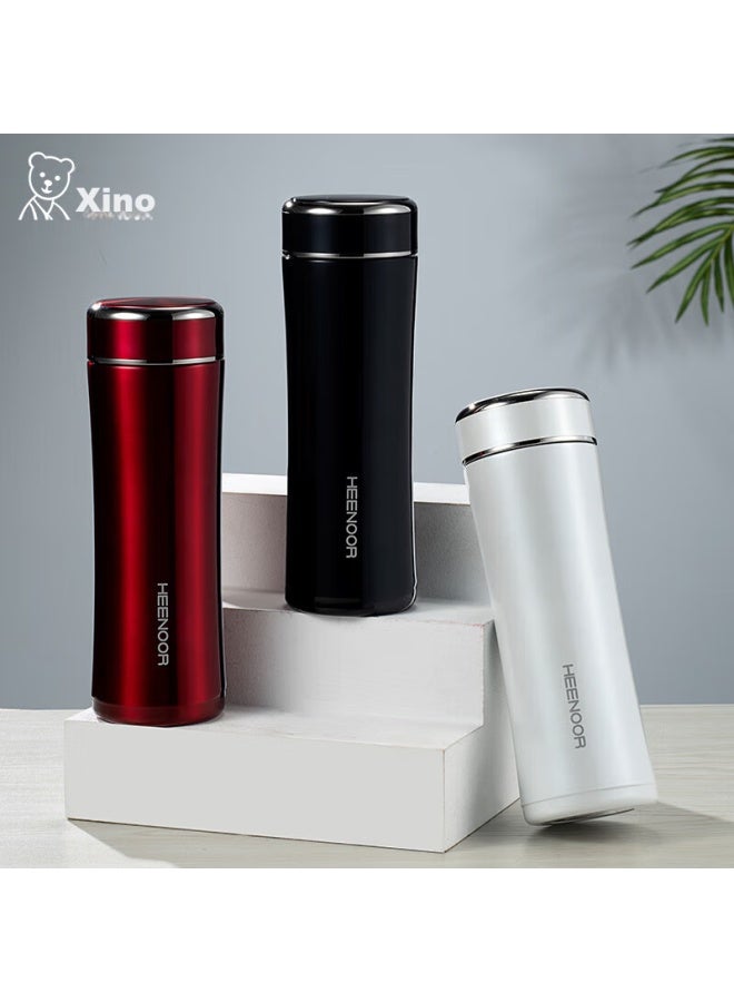 Heenoor Xino Insulated Mug For Women, Stylish Stainless Steel Water Bottle, Portable Tea Cup For Home Use, Xn-3029 Red, 395ml - Image 2
