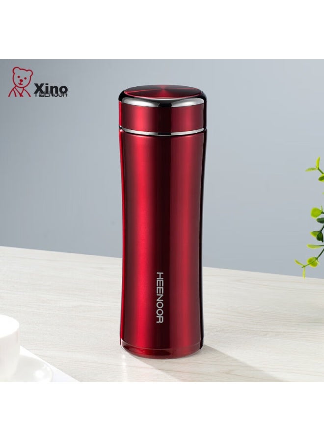 Heenoor Xino Insulated Mug For Women, Stylish Stainless Steel Water Bottle, Portable Tea Cup For Home Use, Xn-3029 Red, 395ml - Image 1