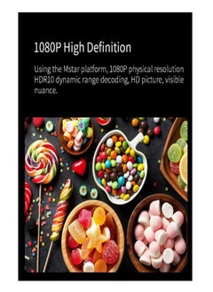 وانبو جهاز عرض Wanbo الذكي T2 MAX جهاز عرض LCD يدعم 1080P اتصال USB عمودي محمول مسرح منزلي صغير الإصدار العالمي  - Image 2