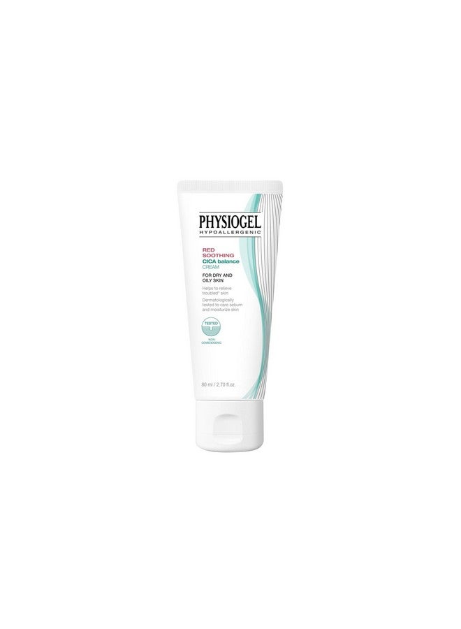 Physiogel Red Soothing Cica Balance Face Cream Moisturizer For Men & Women - Manages Skin Troubles, Soothes Irritation & Redness While Controlling Sebum - Cica, Pea, Niacinamide, Panthenol - Image 1