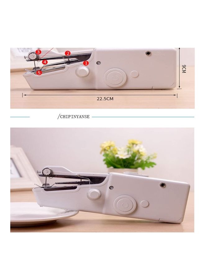 Handheld Mini Sewing Machine White 9x22centimeter - Image 2