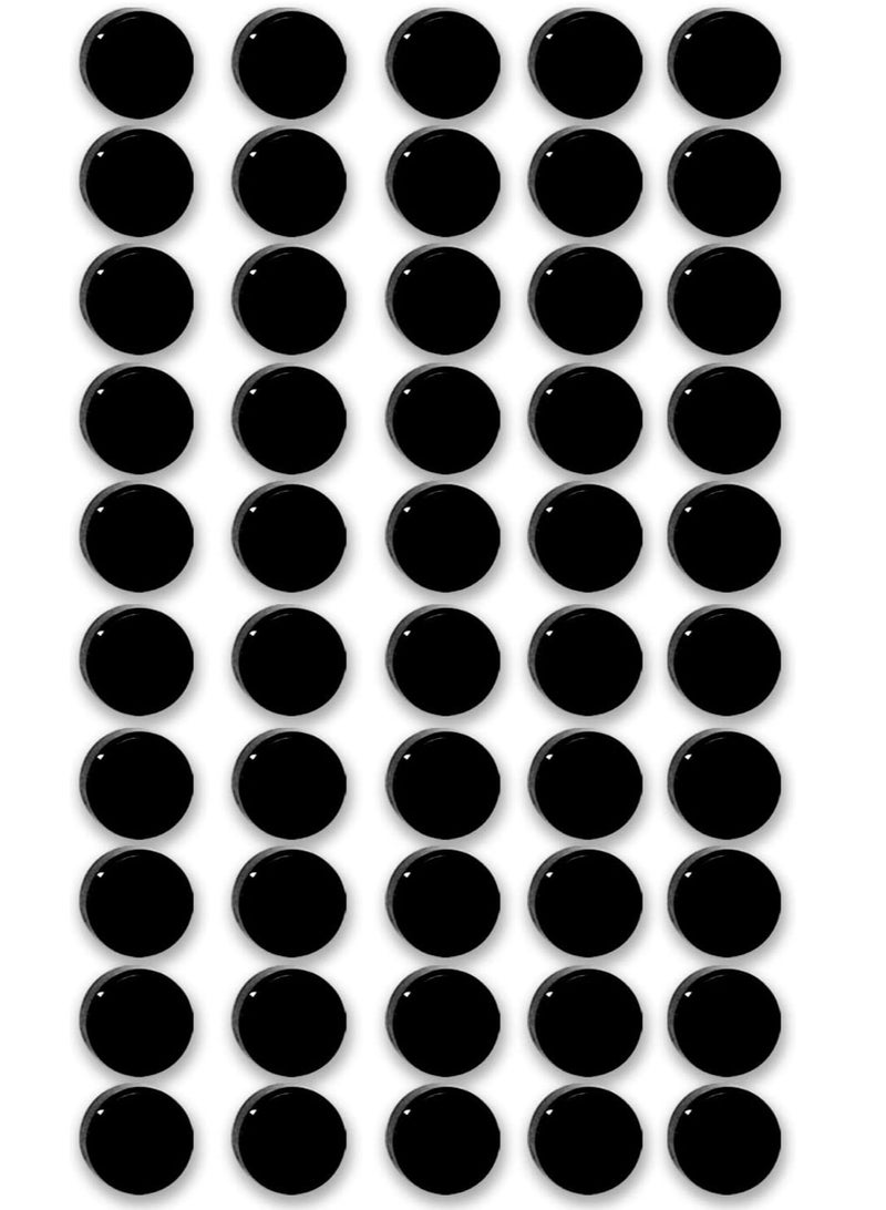 SYOSI Fridge Magnets, 100pcs Small Round Magnets for Refrigerator, Whiteboard, Cute Decorative Magnets, Strong Black Magnets for Locker, Kitchen, Office, Classroom, Colorful and Versatile - Image 1