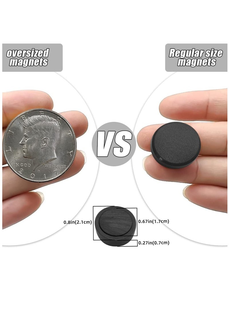 SYOSI Fridge Magnets, 100pcs Small Round Magnets for Refrigerator, Whiteboard, Cute Decorative Magnets, Strong Black Magnets for Locker, Kitchen, Office, Classroom, Colorful and Versatile - Image 2