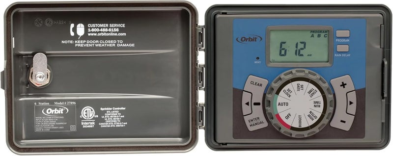 ORBIT 27896 - Easy-Set Logic 6-Station Indoor/Outdoor Sprinkler Timer/Controller - Image 1
