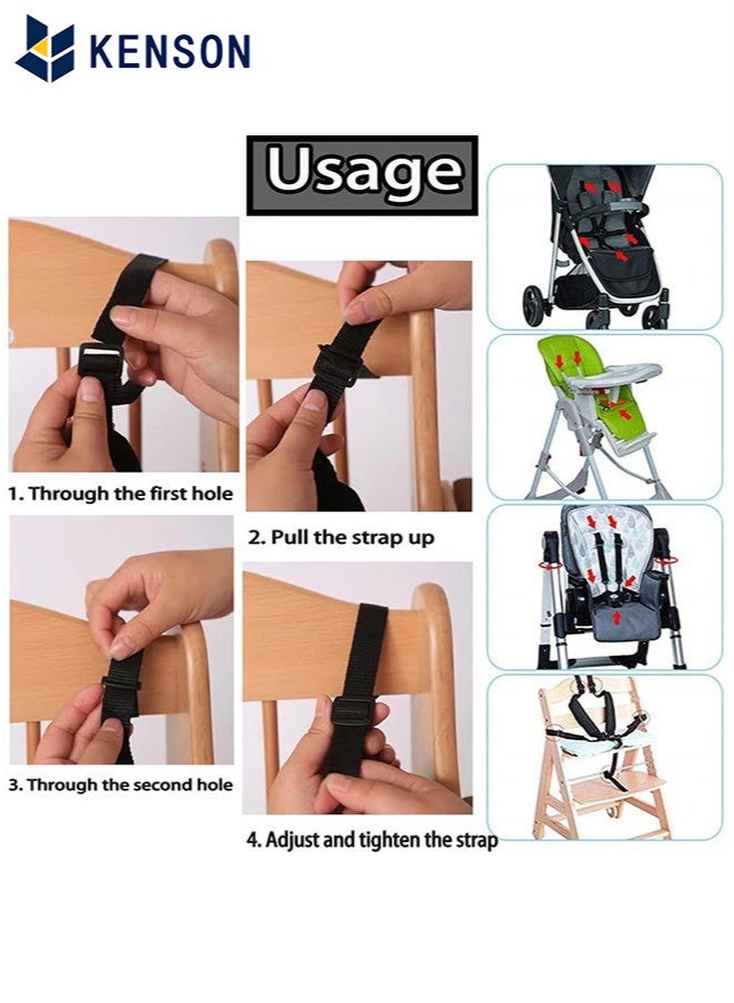 KENSON Adjustable Baby Seat Belt, 5 Point Harness High Chair Straps Universal Baby Safe Belt Holder for Kids Stroller Pram Buggy Pushchair - Image 5