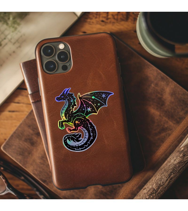 30 Pcs Holographic Dragon Stickers Cool Vinyl Decals for Laptop Phone Notebook Water Bottle - Image 5