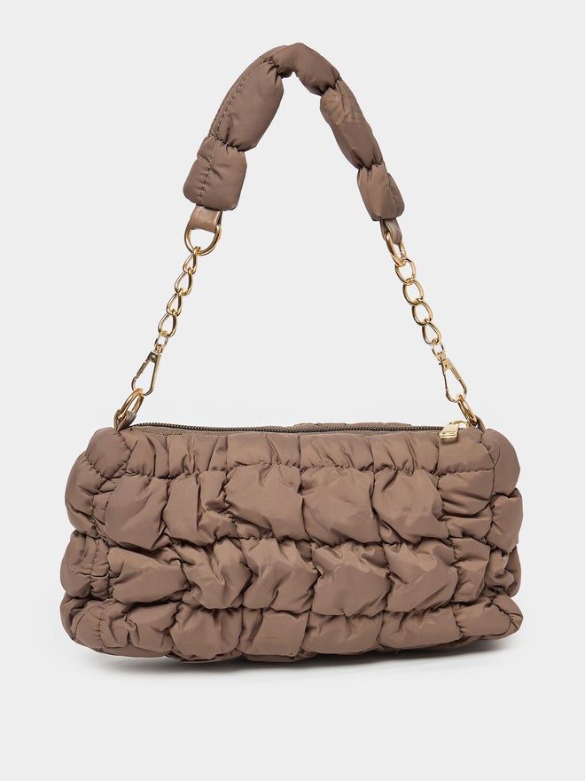 Styli Styli  Quilted Shoulder Bag with Detachable Strap and Zip Closure  - Image 5