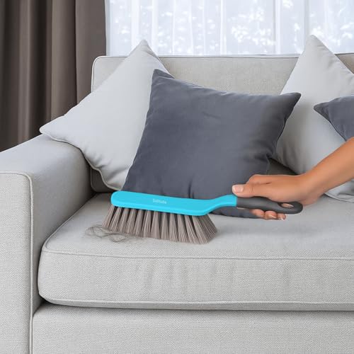 Solitude Long Bristle Dust Remover Brush for Daily General Cleaning Duster | Dusting Brush Ideal for Clothes, Carpet, Car Seat, Bed, Sofa, Curtains, Mats and Household Cleaning - Pack of 1 - Image 2