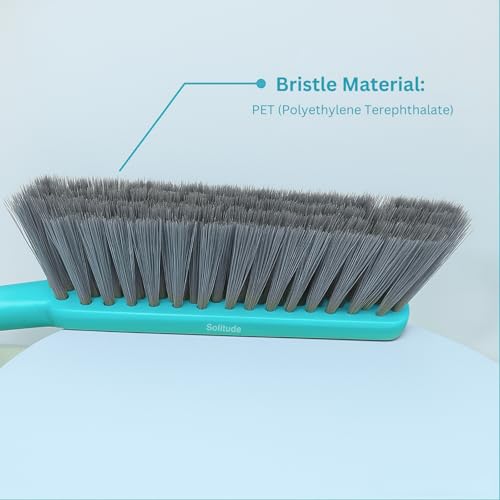 Solitude Long Bristle Dust Remover Brush for Daily General Cleaning Duster | Dusting Brush Ideal for Clothes, Carpet, Car Seat, Bed, Sofa, Curtains, Mats and Household Cleaning - Pack of 1 - Image 5
