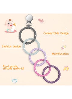 Silicone Baby Teether Links, Cutie Baby Teething Toys With Pacifier Clip, Multi Use Baby Teether Rings, Food Grade Silicone Attachable Teether Chew For Newborn Infant Baby Gift, Color-6 - pzsku/ZF927EB18B9A566353168Z/45/_/1722597824/77fb5839-c8e1-4bb6-a080-7a08cca0c880