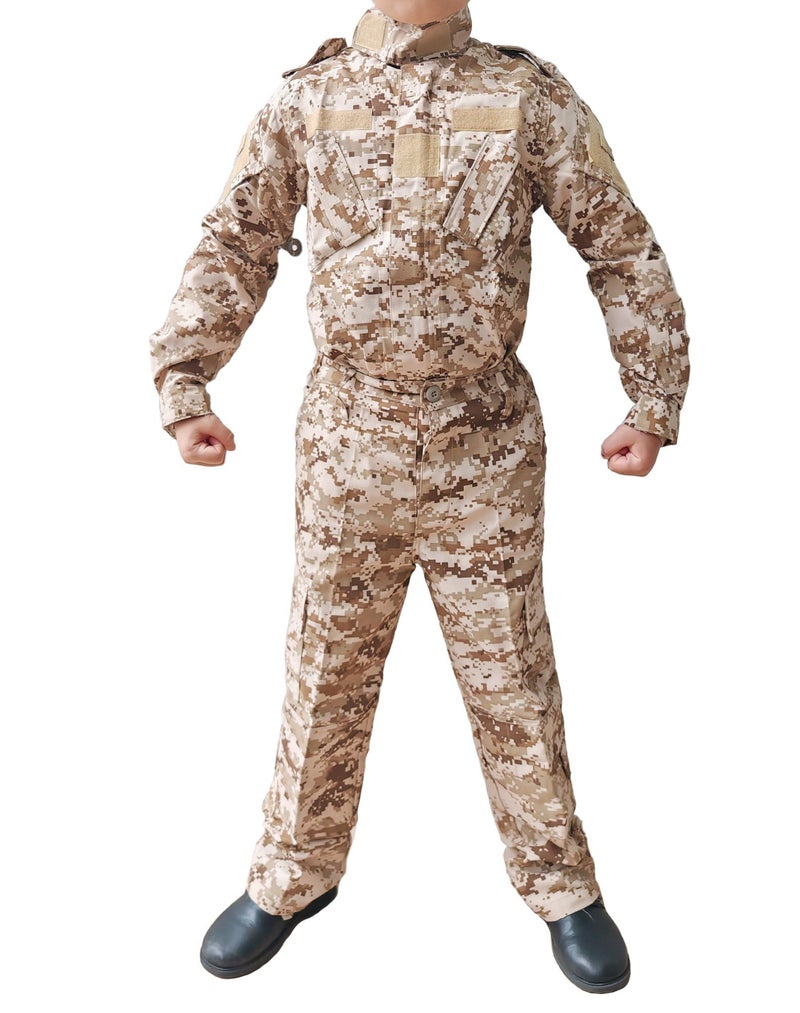 HANSTRONG GEAR H World Shopping Tactical Airsoft Kids Clothing Children BDU Hunting Military Camouflage Combat Uniform Suit AOR1, 130 - Image 2