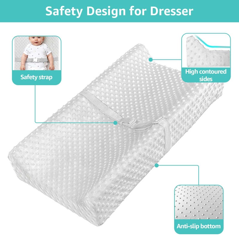 YENING Soft Baby Changing Pad for Dresser Diaper Changing Table Mattress with Cover for Babies and Toddlers Waterproof - Image 4