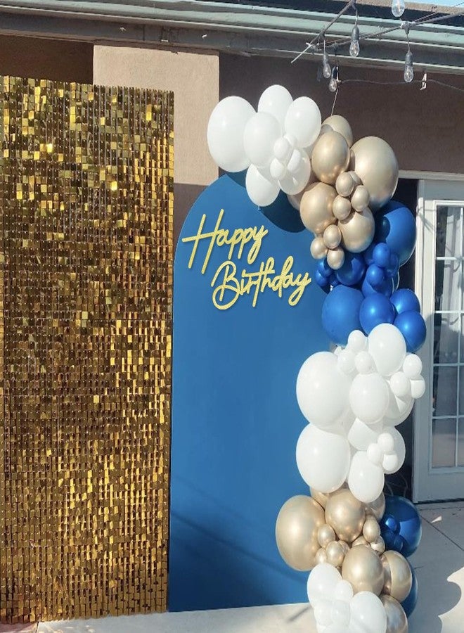 MASTRON Happy Birthday Sign for Backdrop - Glitter Felt Happy Birthday Letter Sign for Balloon Arch Birthday Party Balloon Arch Backdrop Decorations for Birthday Party Baby Shower - Gold - Image 3