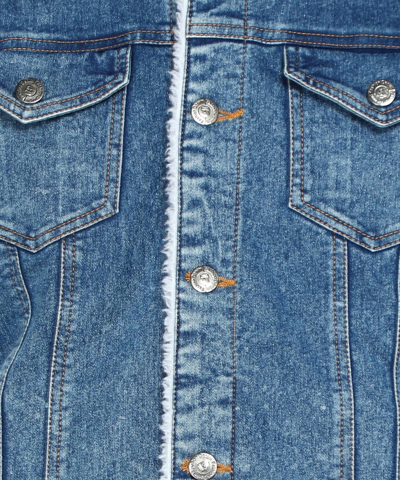 FTX Men Solid Blue Denim Jacket (536_1)_S - Image 4