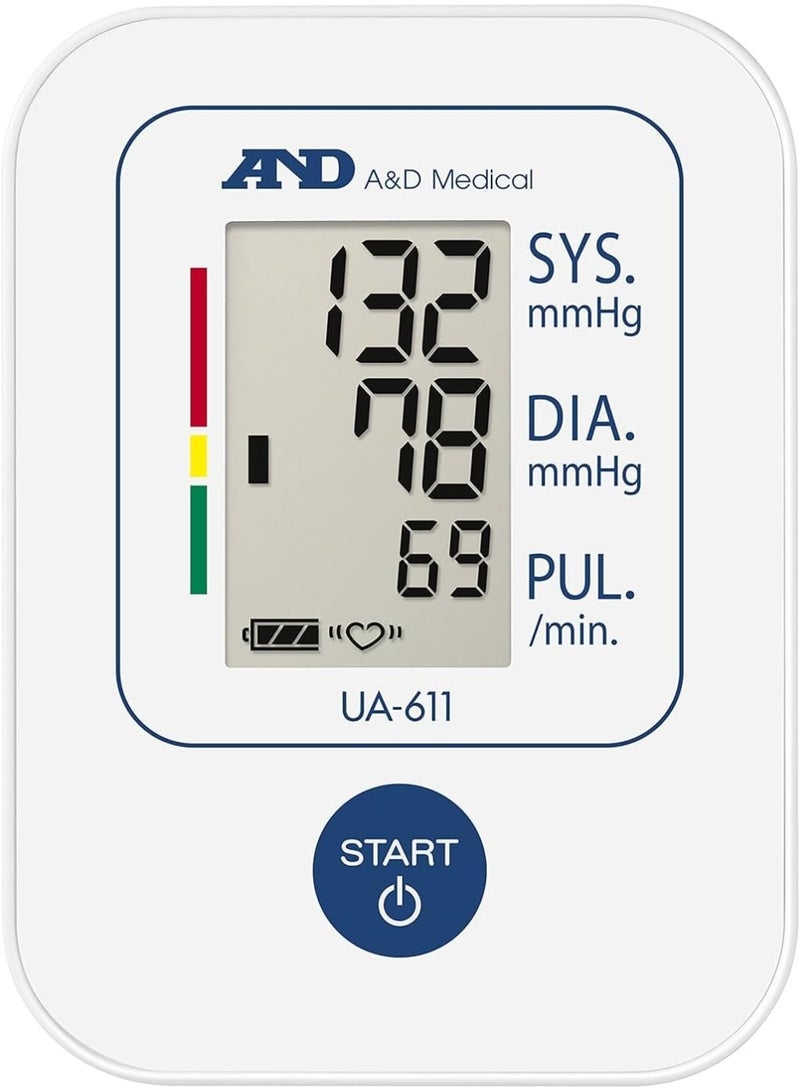 اند جهاز قياس ضغط الدم البسيط من A&D Medical، أبيض - Ua611 - Image 2