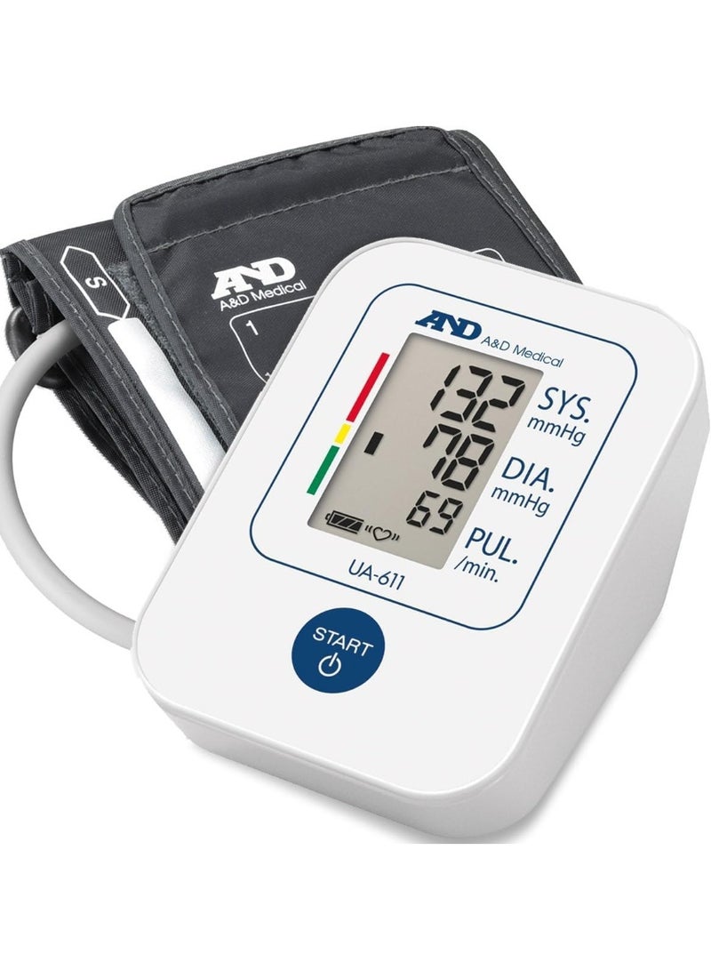 اند جهاز قياس ضغط الدم البسيط من A&D Medical، أبيض - Ua611 - Image 1