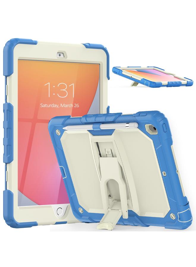 Zaboon Case For iPad 10.2 2021 / 2020 / 2019 Shockproof Colorful Silica Gel + PC Protective Case with Holder & Shoulder Strap - Image 1
