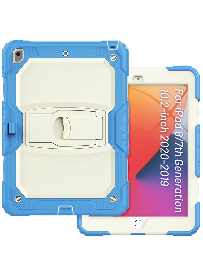 Zaboon Case For iPad 10.2 2021 / 2020 / 2019 Shockproof Colorful Silica Gel + PC Protective Case with Holder & Shoulder Strap - Image 2